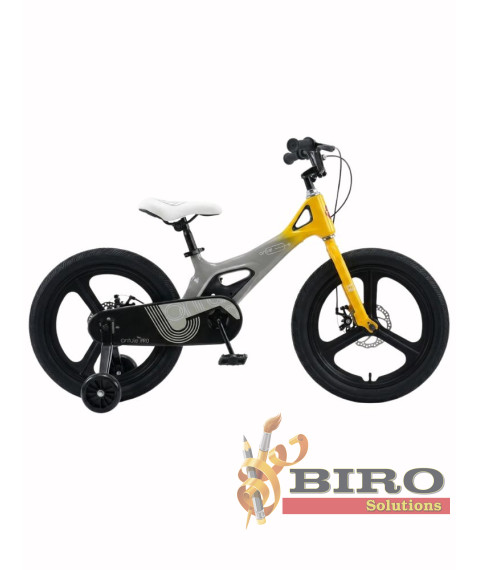 Bicicletă pentru copii Antule 14 inch, negru–galben